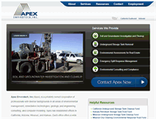Tablet Screenshot of apexenvirotech.com